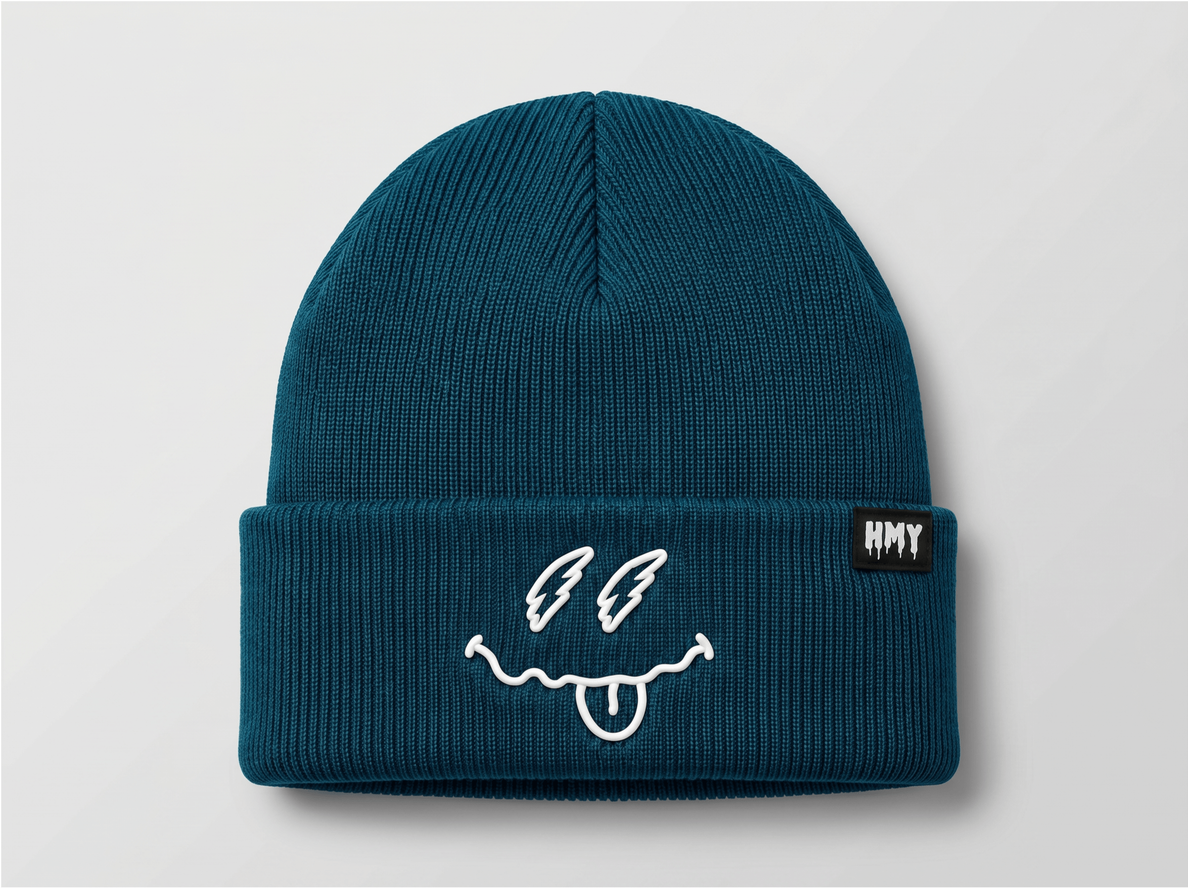 Smiley Blue Beanie