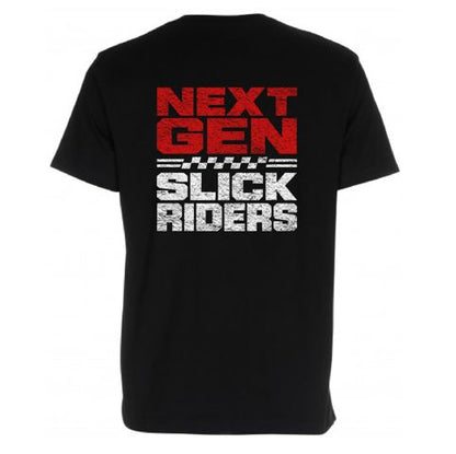 Kids Slick Moto Tee - Black Back