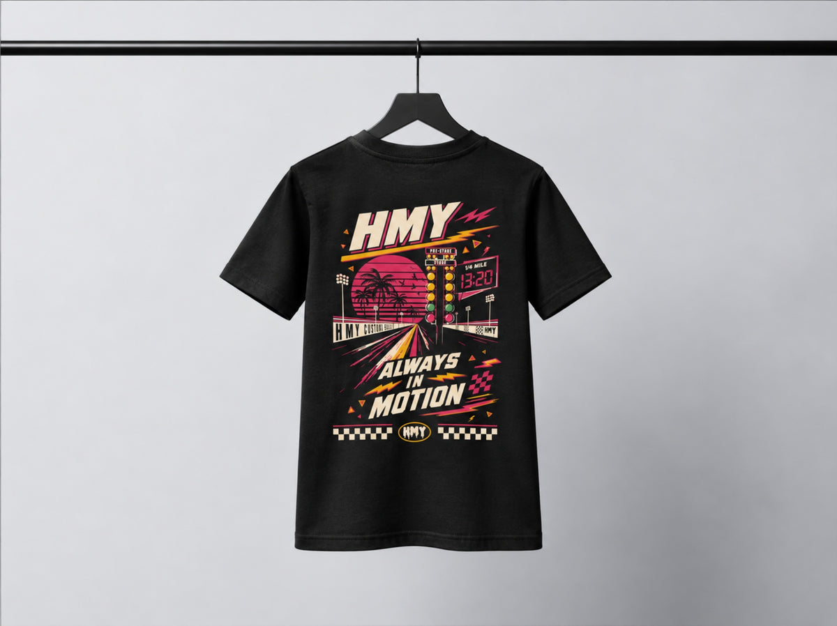 Kids Always In Motion 80's Tee