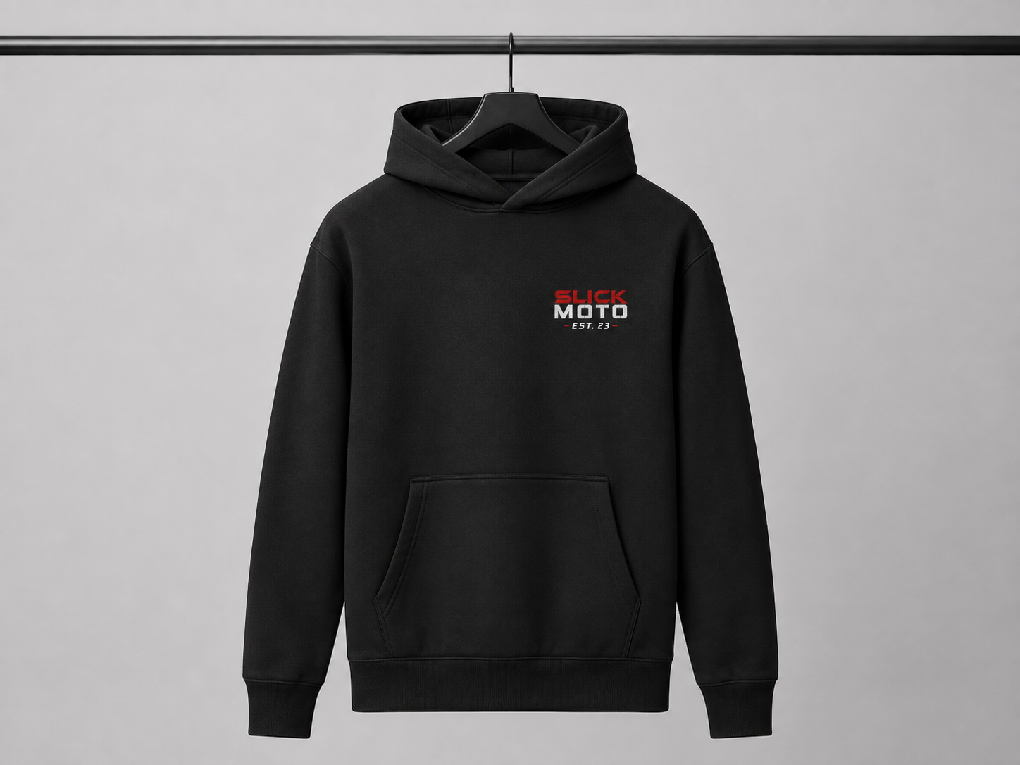SLICK Moto Black Hoodie