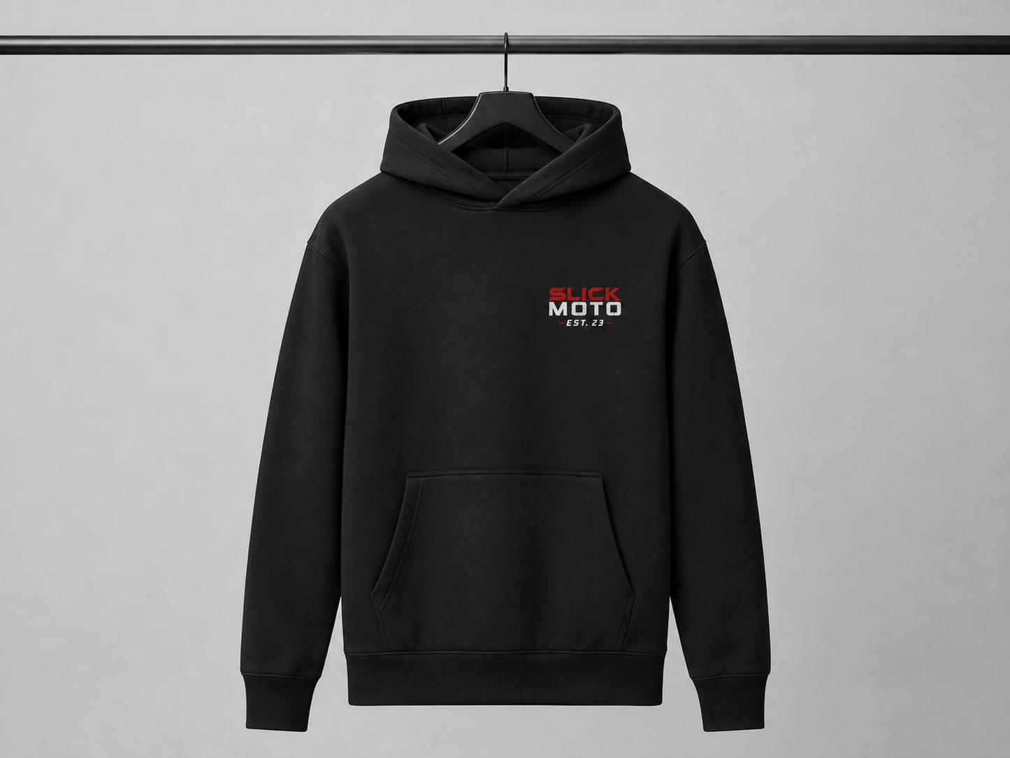 SLICK Moto Black Hoodie