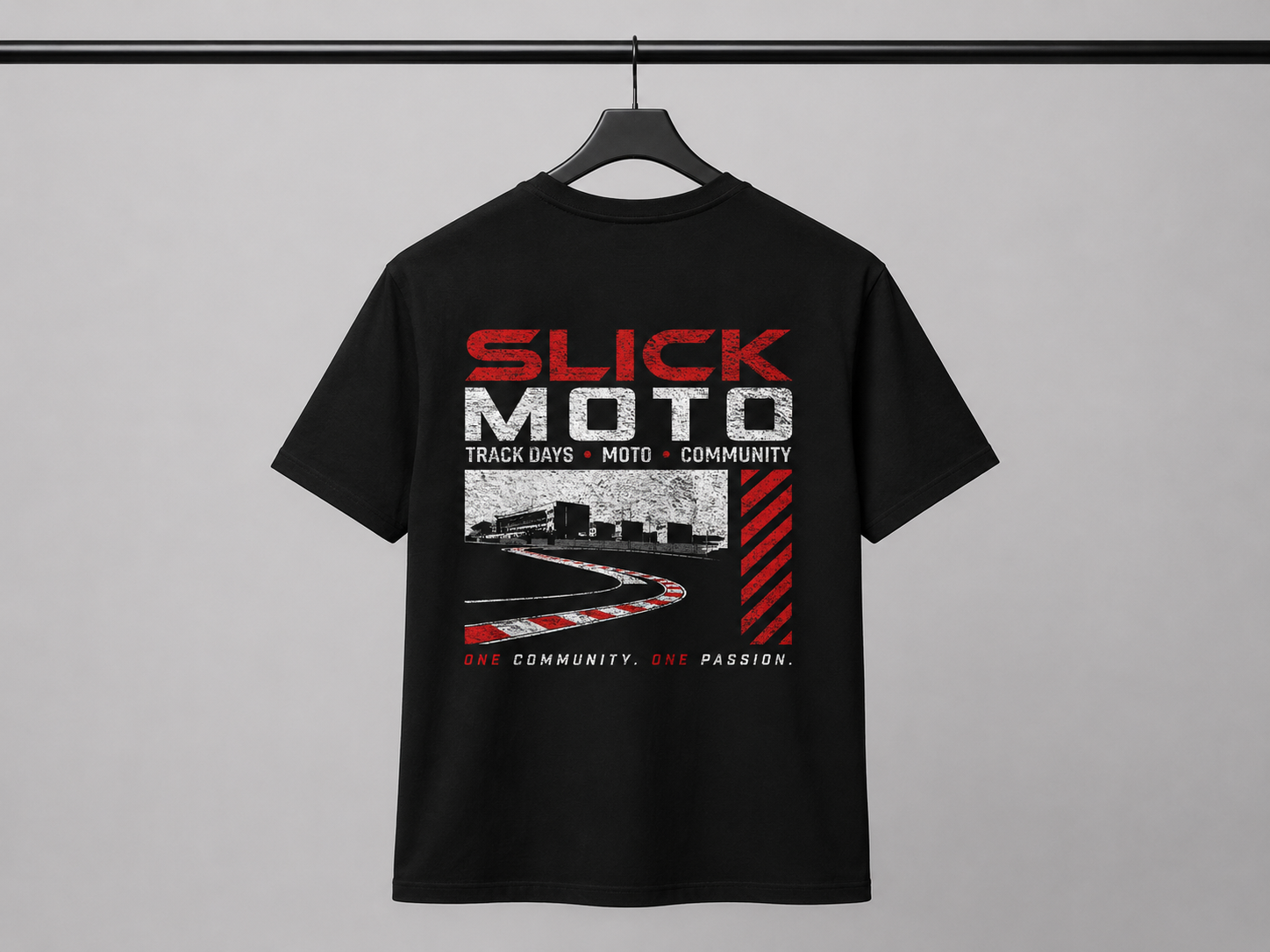 SLICK Moto Black Tee