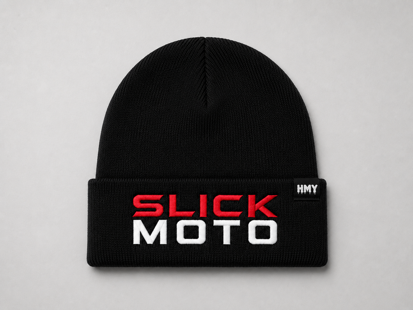 SLICK Moto Black Beanie